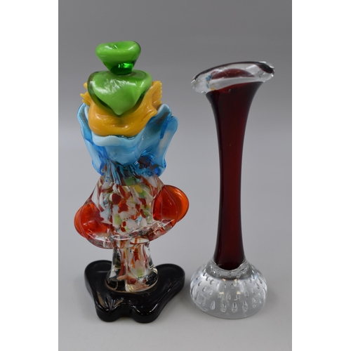 201 - A Murano Style Glass Clown (Approx 8