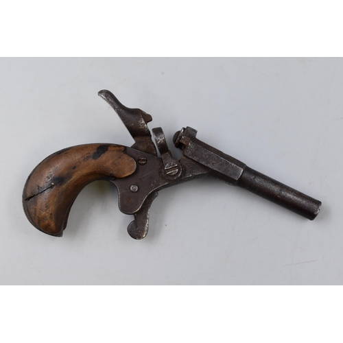 47 - Antique 19th Century .22 Blank Firing Muff Pistol