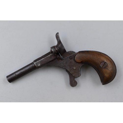 47 - Antique 19th Century .22 Blank Firing Muff Pistol