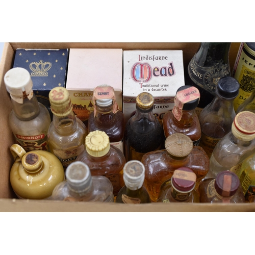 209 - Large Selection of Vintage Miniatures including Jack Daniels, Gordons, Jim Bean, Chambord, Captain M... 