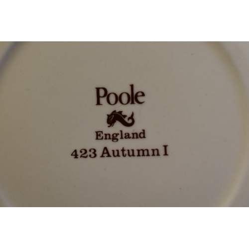 212 - Poole Pottery Autumn Collectors Plate and a Pair of Poole Traditional Design Egg Cups