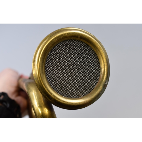 317 - Vintage Brass Car Horn (15