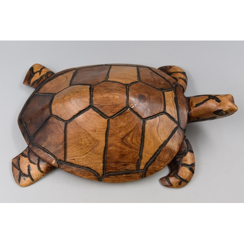 319 - Wooden Turtle Figure