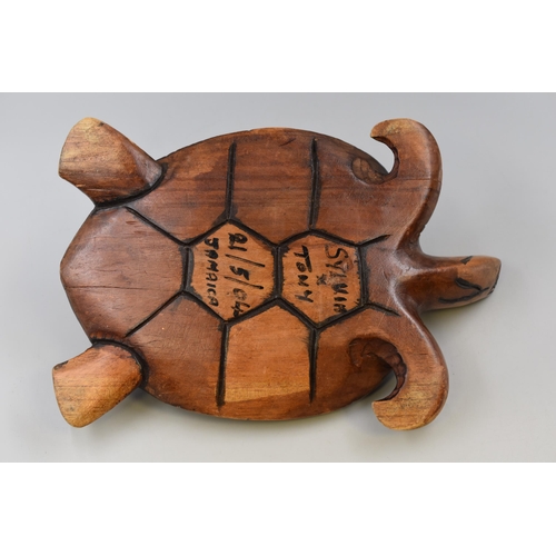 319 - Wooden Turtle Figure