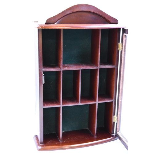 321 - Wood, Glass Fronted Display Cabinet, Approx 19