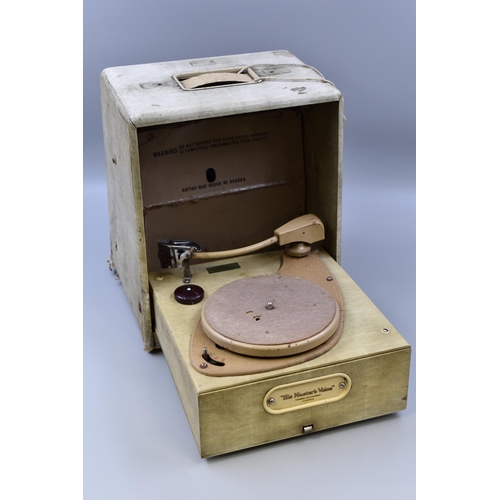 325 - A Vintage HMV Gramophone/Radio, Approx 13