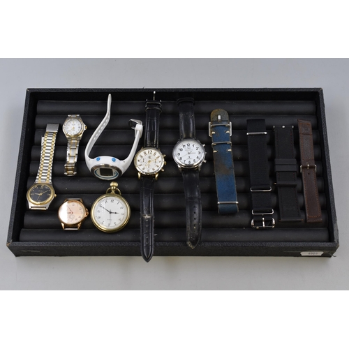 83 - Collection of Spares and Repairs Watches Including Tavistock & Jones, Crane, CK, Pocket Watch an... 