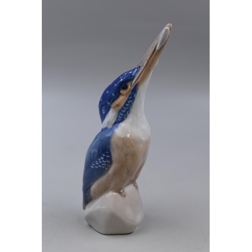 171 - Royal Copenhagen Kingfisher (2257) Porcelain Figure, Approx 7.5