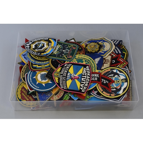 105 - Aprrox 100 Mixed Mainly Military Patch Badges