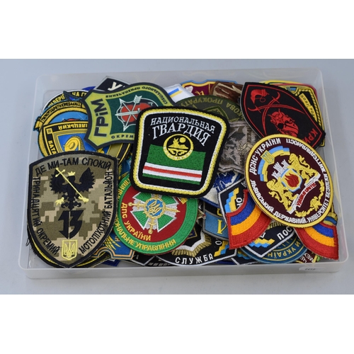 106 - Approx 100 Mixed Mainly Military Patch Badges