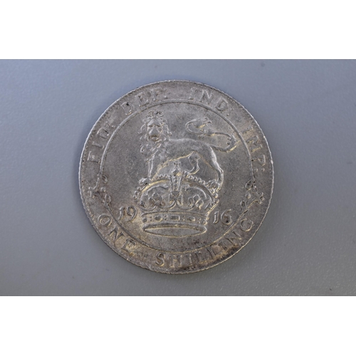 109 - George V 1916 Silver Shilling