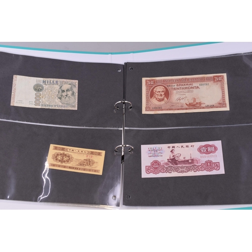 118 - Folder Containing a Selection of 20 Foreign Banknotes