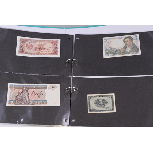 118 - Folder Containing a Selection of 20 Foreign Banknotes