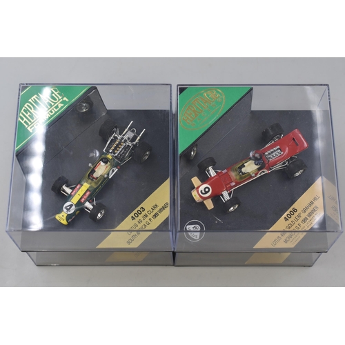 146 - Collection of Six 'Onyx Heritage' Formula 1 Model Racing Cars, Scale 1:43 to Include Lotus 49 ( Grah... 