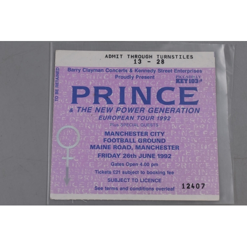 475 - Collectors Prince By Controversy programme complete with Access Ticket to the New Power Generation E... 