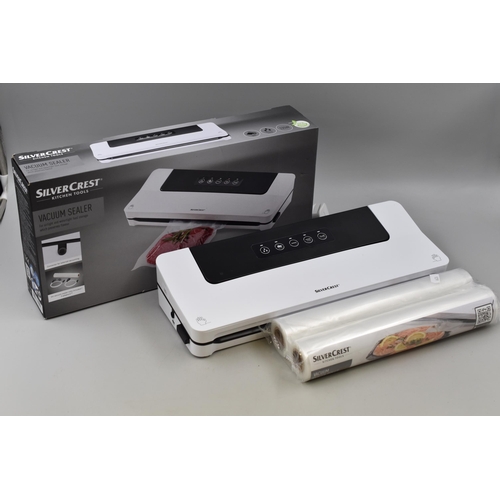 549 - Silver Crest Vacuum Sealer with Box and Sealer Rolls (Powers On)