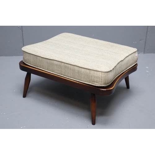 601 - Mid Century Ercol 341 Footstool complete with Cushion