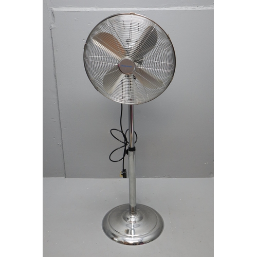 602 - Freestanding Pro-Elec Retro Style Variable Speed Oscillating Fan working when tested 48