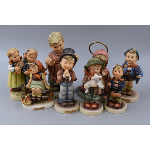 269 - Selection of 8 West German Goebel Figures including Bertha Hummel Mary and Joesph