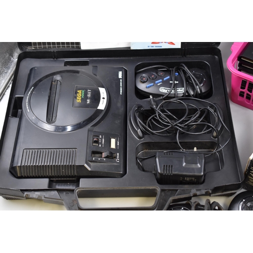 403 - Vintage Retro Sega Mega Drive 16-Bit Games Console complete with Controllers, Power Lead and 21 Game... 