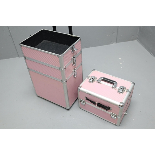 567 - Rolling Pink Five Tier Cosmetics Stacking Case 29