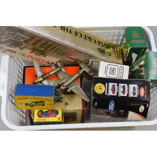 527 - A Selection of Boxed Diecast Models With Two Plastic Palitoy Planes. Includes Corgi 'Transport of Th... 