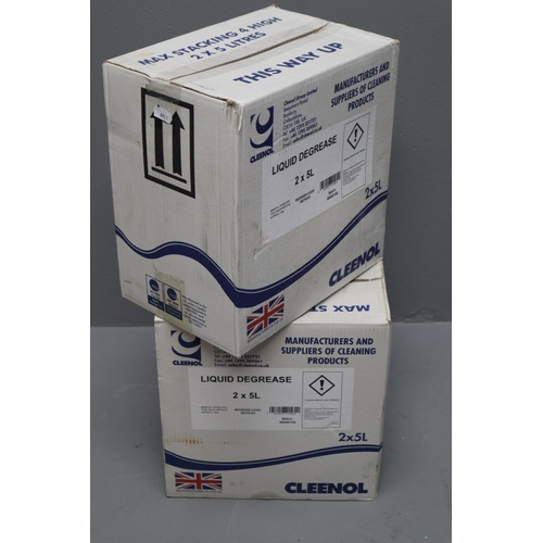 693 - Four New Cleenol 5 Litre Liquid Degreaser