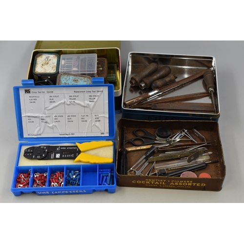 704 - Mixed Lot of Metal Working Tools to include Engraving Bits, Grinding Stones Tweezers Small Tools, Fi... 