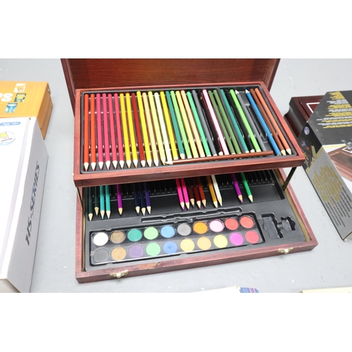 765 - Mixed Selection of Items to include Art Supplies, Dual Grass Practice Mat and More