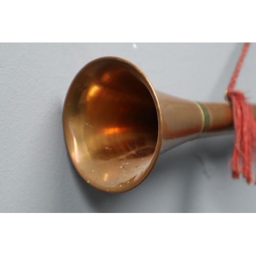 300 - Large Vintage Brass and Copper Hunting Horn 29