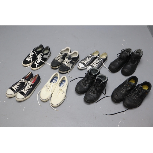 773 - Selection of Gents Footwear to Include, Converse All Star ( Size 9 ) Timberland Trainers ( Size 8.5 ... 