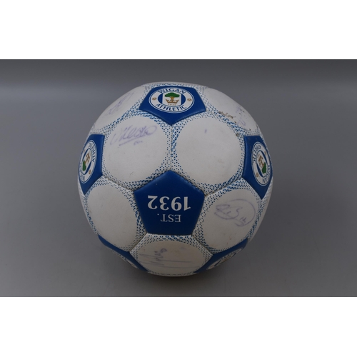 436 - A Signed Wigan Athletic Football, Likely To Be Modern (Late 2010's-Early 2020's)