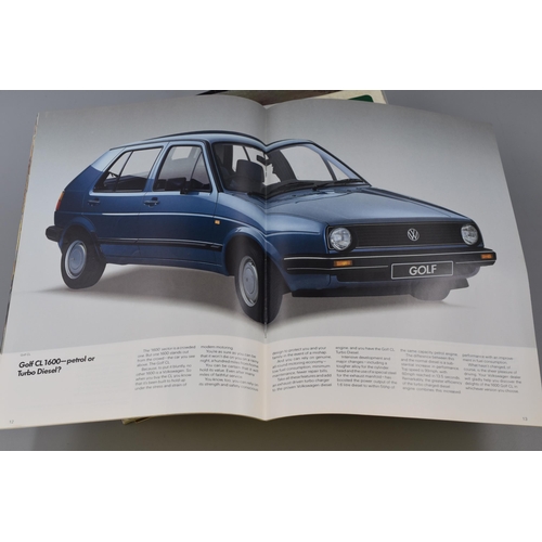 448 - Large Selection of Mainly 1980s Manufacturers Car Brochures inclduing Daimler Double Six, Porsche 94... 