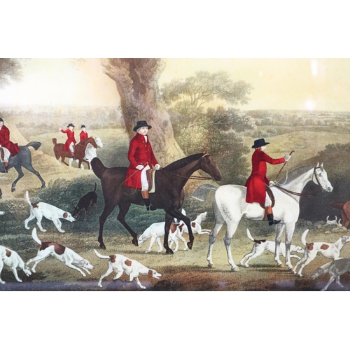 340 - A J Peltro & J Neagle after J Nost Sartorius Early Colour Lithograph Print 'Hunting Plate III', ... 