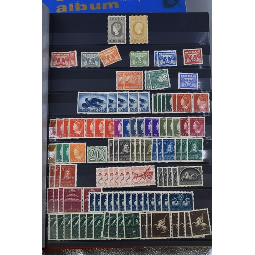 421 - Three Stock Books Containing Dutch Stamps including a Large Selection of Mint