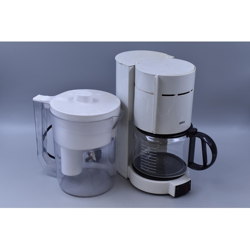 510 - Braun coffee machine and a Brita water filter 1.75l