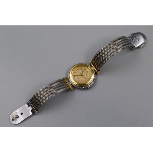 14 - Philippe Charriol Ladies Quartz Watch (Model 30-93-421) With Circular Dial and Rope Pattern Steel St... 