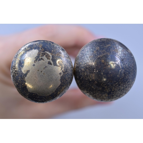 29 - Two Hallmarked London Silver Topped Hat Pin Jars, Circa 1909 and 1912