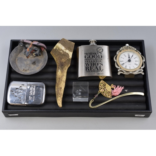 163 - Mixed Selection Including Hand Warmer, Horn, Dragon Pin Tray, Beaky Blinders Flask and More