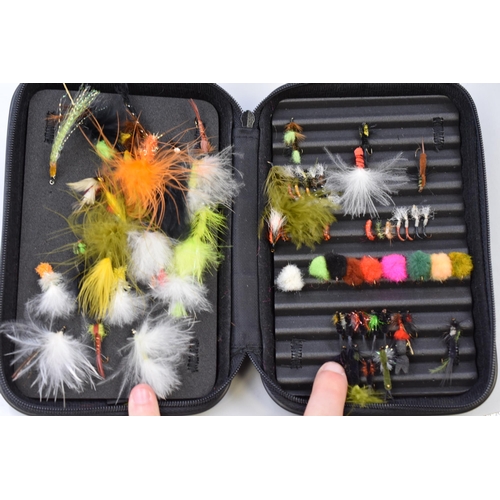 376 - Selection of Fly Fishing Flies, Fly Fishing Reel, and a Selection of Fly Fishing Equipment