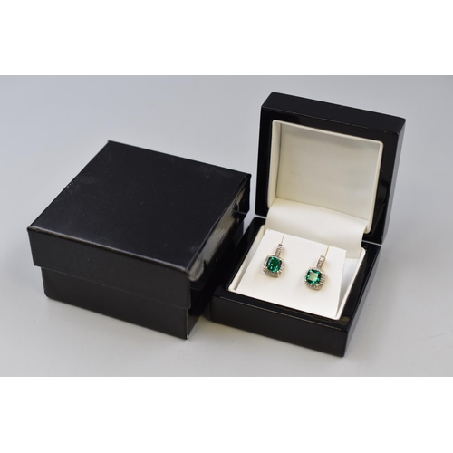 54 - Pair of Gold 375 (9ct) Earrings Complete with Presentation Box