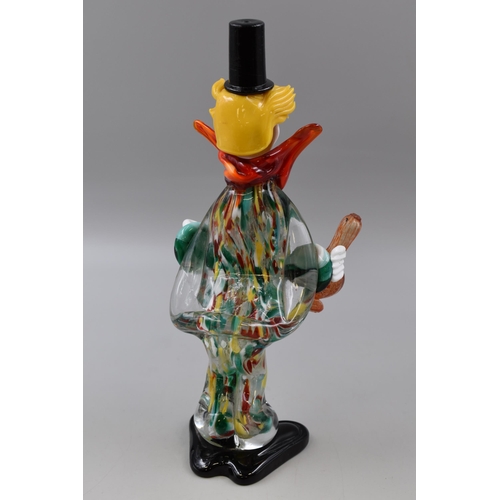 338 - Murano Studio Art Glass Clown Figure (Sticker to Base) 12