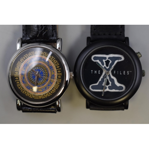 286 - Three Themed Watches Watches Complete with Cases including Historical Palaces, X Files and Rugby Wor... 