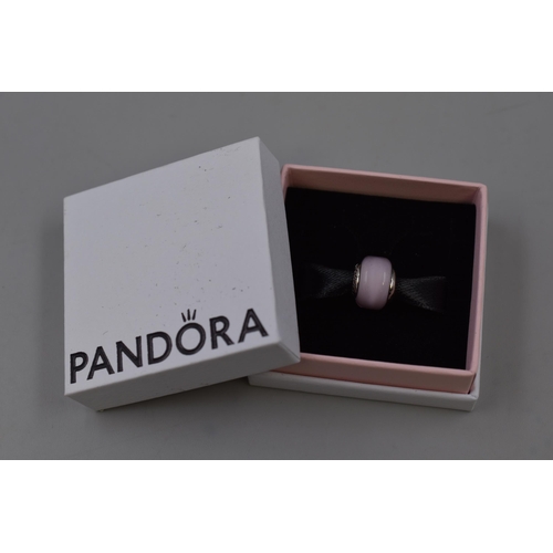 67 - Pandora Pink Murano Charm Complete with Box