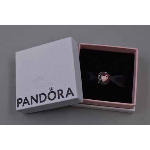 68 - Pandora Alice in Wonderland Cheshire Cat Charm From Disneyland Paris complete with Box