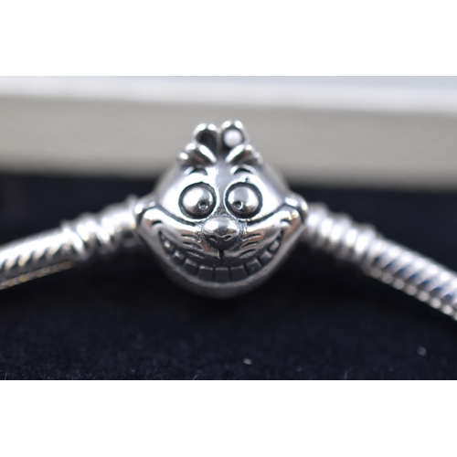 75 - Pandora Disney Alice in Wonderland Cheshire Cat Bracelet Complete with Box (19cm)