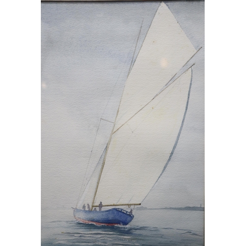 449 - Two Framed and Glazed Barry S Dickman Original Watercolours Depicting Boats. Approx 22.5