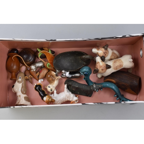 299 - A Selection of Various Miniature Animal Figures To Include Szeiler, Otter, Sheep, And More