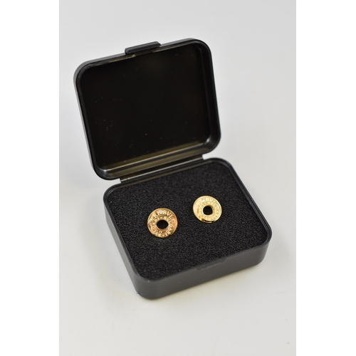 89 - Pair of Bvlgari Stud Earrings Complete with Presentation Box