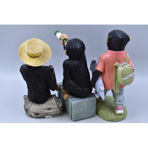 300 - Monkey Lot of The Week, It's Monkey Monday Guys!!!! A Set of Three Unusual Monkey Figures To Include... 